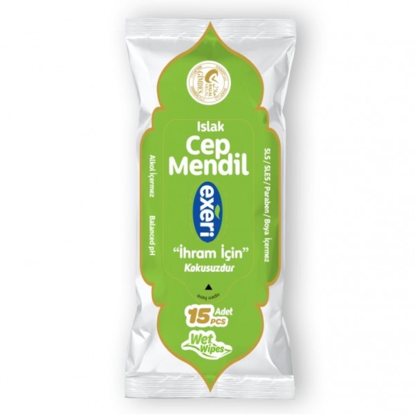 EXERİ ISLAK CEP MENDİLİ (15 Lİ) 36*8